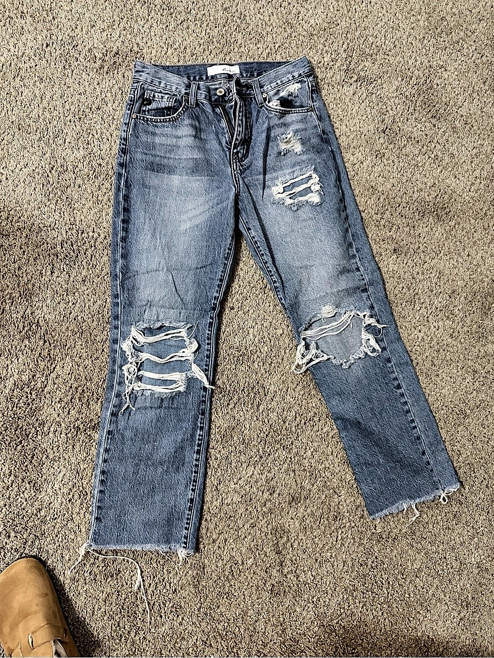KanCan Distressed Skinny Jeans Blue Waist 25